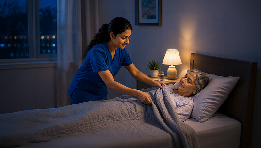 Bedside caretaker for elderly